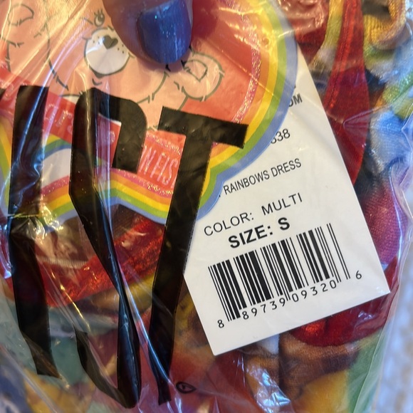 NEW! IRON FIST Lots A Rainbows Care Bears Skater Fit & Flare Mini Dress S Pride - Picture 8 of 16